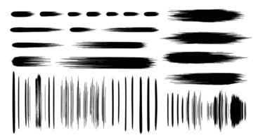 Grunge Brush Strokes Collection a Versatile Element for Design and Decoration Projects vector