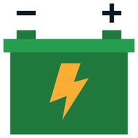 Accumulator Flat Icon, Flat Design Style Icon Symbol vector