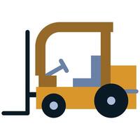 Forklift Flat Icon, Flat Design Style Icon Symbol vector