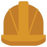 Safety Helmet Flat Icon, Flat Design Style Icon Symbol vector