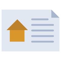 Home Plans Flat Icon, Flat Design Style Icon Symbol vector