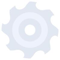 Saw Blade Design Flat Icon, Flat Design Style Icon Symbol vector