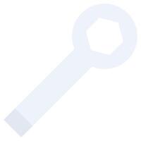 Wrench Flat Design Icon, Flat Design Style Icon Symbol vector