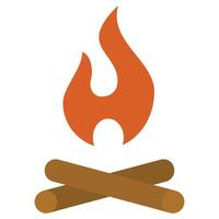 Firewood Flat Icon, Mining Icon Concept in Flat design style illustration vector