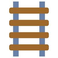 Rail Flat Icon, Mining Icon Concept in Flat design style illustration vector