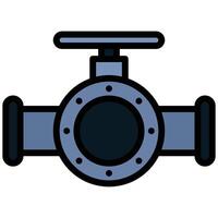 Pipe Outline Flat Icon, Outline Flat Design Style Icon Symbol vector