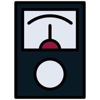 Electrical Tester Outline Flat Icon, Outline Flat Design Style Icon Symbol vector