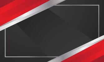 Modern abstract background design red black vector