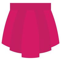 Lady Skirt Flat Design Icon, Flat Design Style Icon Illustration vector