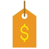 Dollar Label Flat Icon, Fashion Shopping Store Element Flat Icon vector