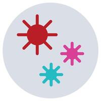 Petri Dish Flat Icon, Science And Laboratory Concept Flat Design Style vector