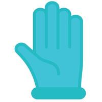 Glove Flat Icon, Science And Laboratory Concept Flat Design Style vector