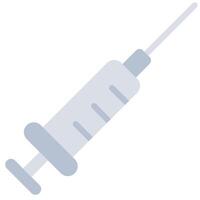 Syringe Flat Icon, Science And Laboratory Concept Flat Design Style vector