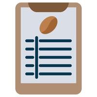 Coffee Menu Flat Icon, Coffee Shop Concept Flat Design Style vector