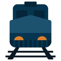 Train Flat Icon, Logistic Company Flat Design icon Concept vector