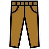Jean Outline Flat Icon, Outline Flat Design Style Icon Illustration vector