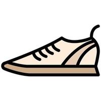 Sneakers Outline Flat Icon, Fashion Shopping Store Element Outline Flat Icon vector