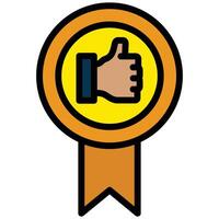Like Label Outline Flat Icon, Teamwork Management Outline Flat Icon Collection vector