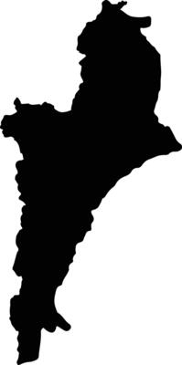 San Pedro De Uraba Colombia silhouette map