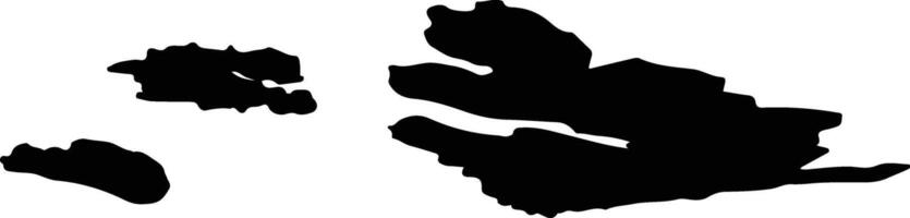 Sande nor Norway silhouette map vector