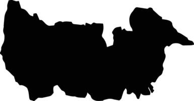 Sandoa Democratic Republic silhouette map vector