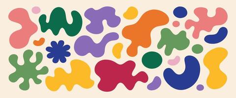 Abstract Colorful Shapes Background, Modern Art Design, Illustration vector