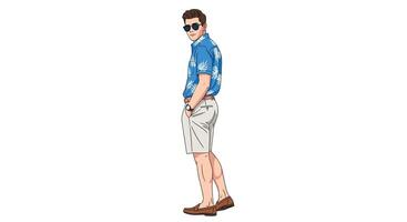 An Excursion with Style How to Dress for the Beach in Style and Relaxed vector