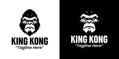 Minimalist King Kong Logo Design for Modern Business Branding vector