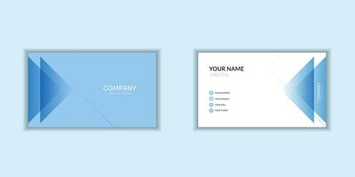 A sleek and modern corporate business card template with a clean design business vector