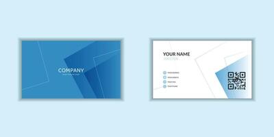 A sleek and modern corporate business card template with a clean design. Ideal for modern stationery branding vector
