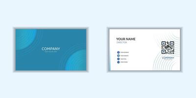 A sleek and modern corporate business card template with a clean design vector