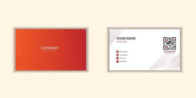 A sleek and modern corporate business card template with a clean design. Ideal for stationery branding vector