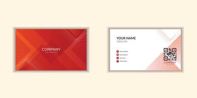 A sleek and modern corporate business card template with a clean design. Ideal for stationery branding card vector