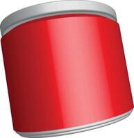 Red can of soda vector