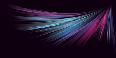 Abstract colorful light dynamic high speed motion on dark purple background graphic illustration. vector