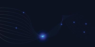 Technology digital flow background, modern tech banner, corporate business concept, hi-tech abstract background vector