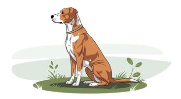 The Elegant Canine Companion A Study of Anatomy and Behavior in Domesticated Dogs vector