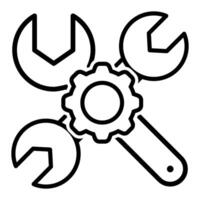 Workshop icon set. Developer illustration sign collection. Engineering symbol. Teamwork web icons. Containing repair, service center, team building, coaching, meeting and more. vector