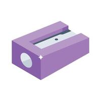 Grab this isometric icon of dual blade sharpener tool vector