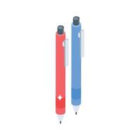 A well crafted isometric icon of ballpoints, easy to edit vector