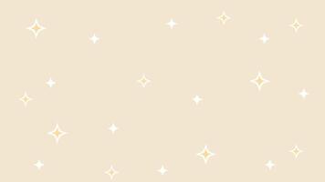 Delicate seamless pattern featuring scattered twinkling stars and sparkles on a soft, light beige background. Ideal for gentle, dreamy designs, baby products, or elegant stationery vector