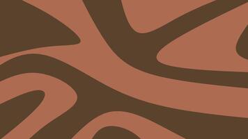 Abstract background with smooth, organic wavy lines in warm brown and terracotta tones. Ideal for natural themes, earthy designs, or stylish modern branding and packaging vector