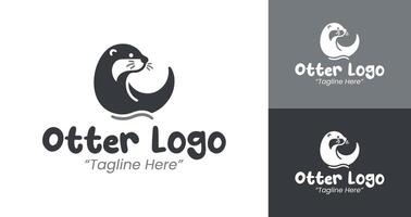 Professional and Fun Otter Logo Design for Custom Branding vector