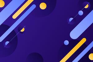 Elegant gradient dynamic style background with purple, blue and yellow colors vector