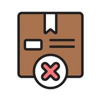 Get your hands on this trendy filled line icon of order cancel vector