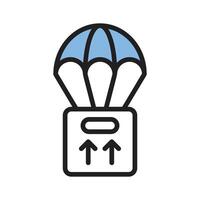 Easy to edit filled linear style icon of air delivery concept vector