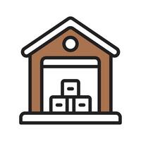 Catch a sight of this trendy warehouse filled line icon vector