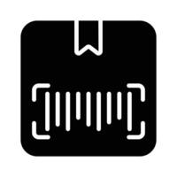Download our premium glyph style icon of product code vector