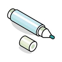 A modern isometric outline icon of board marker vector