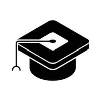 A well crafted isometric icon of mortarboard cap. vector